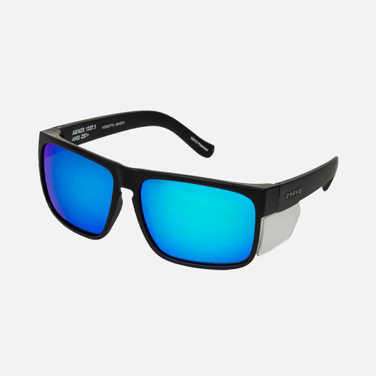 Carve Vendetta Safety - Matt Black/Grey Polarized Blue Iridium Lens