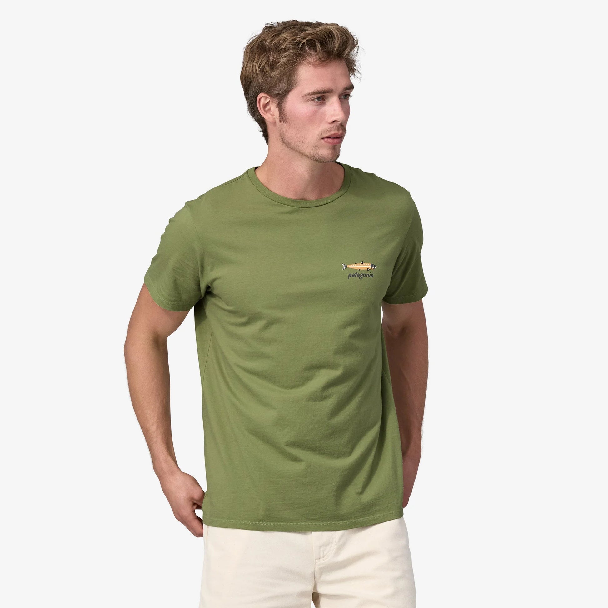 Patagonia Dive & Dine Organic SS Tee - Buckhorn Green - Star Surf + Skate