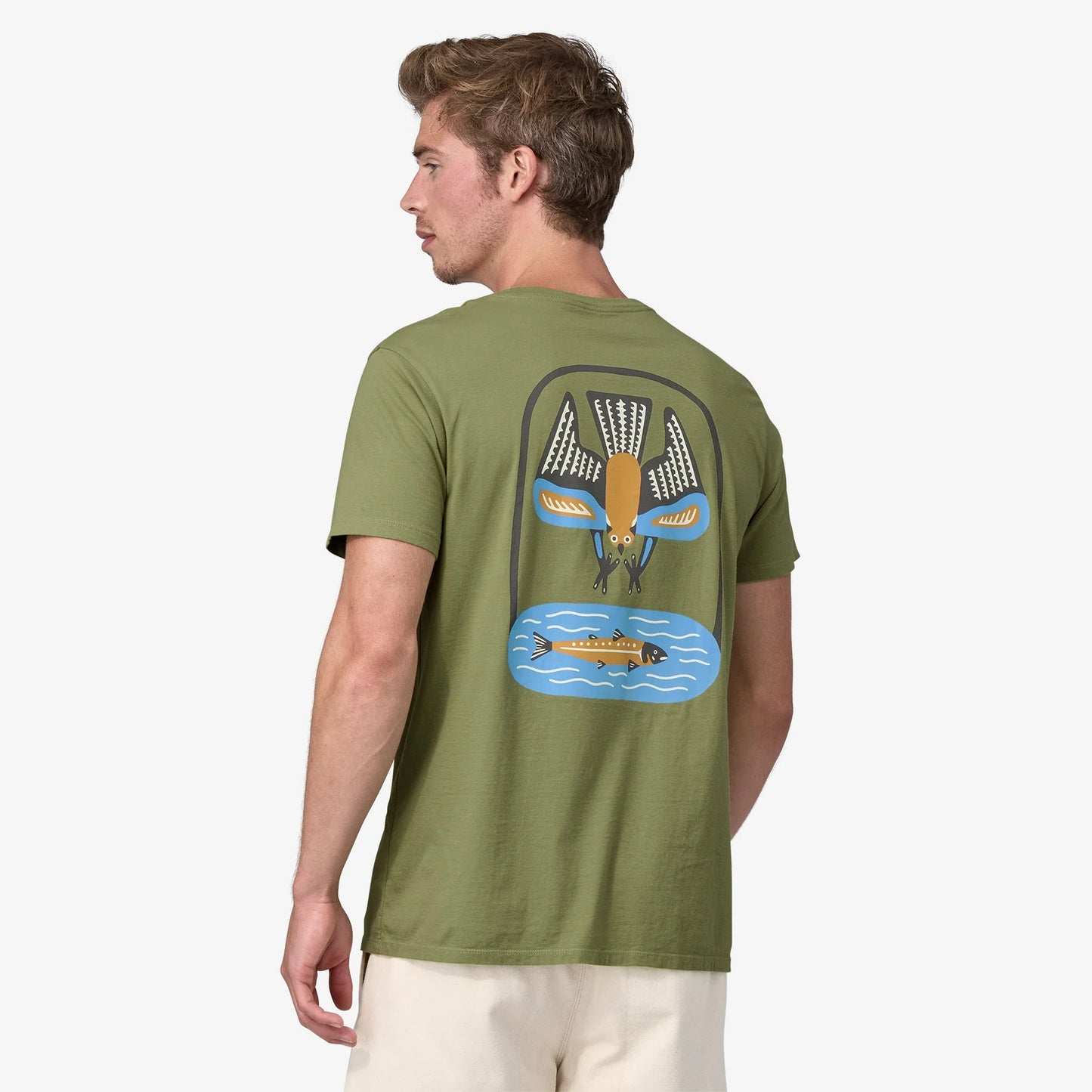 Patagonia Dive & Dine Organic SS Tee - Buckhorn Green - Star Surf + Skate