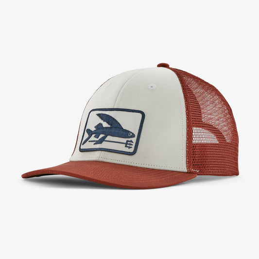 Patagonia Flying Fish LoPro Trucker Hat - Flying Fish Fork:Birch White - Star Surf + Skate