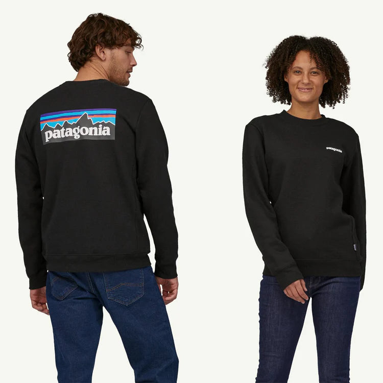 Patagonia P-6 Logo Uprisal Crew Sweatshirt - Black - Star Surf + Skate