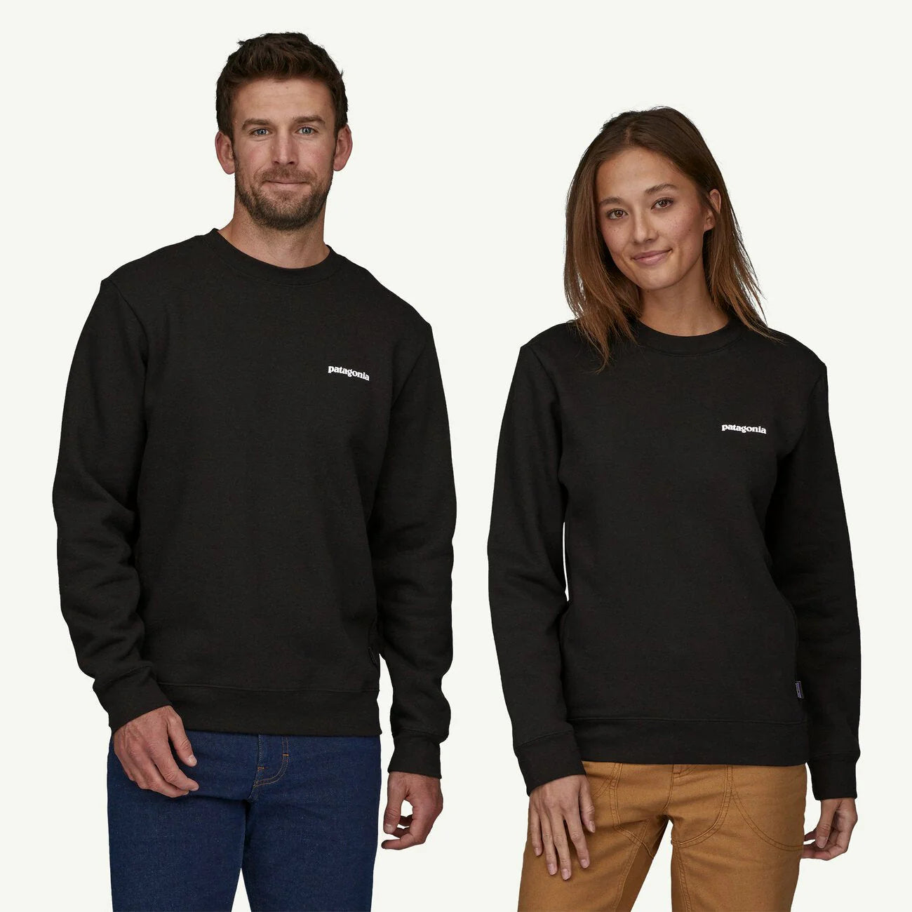 Patagonia P-6 Logo Uprisal Crew Sweatshirt - Black - Star Surf + Skate