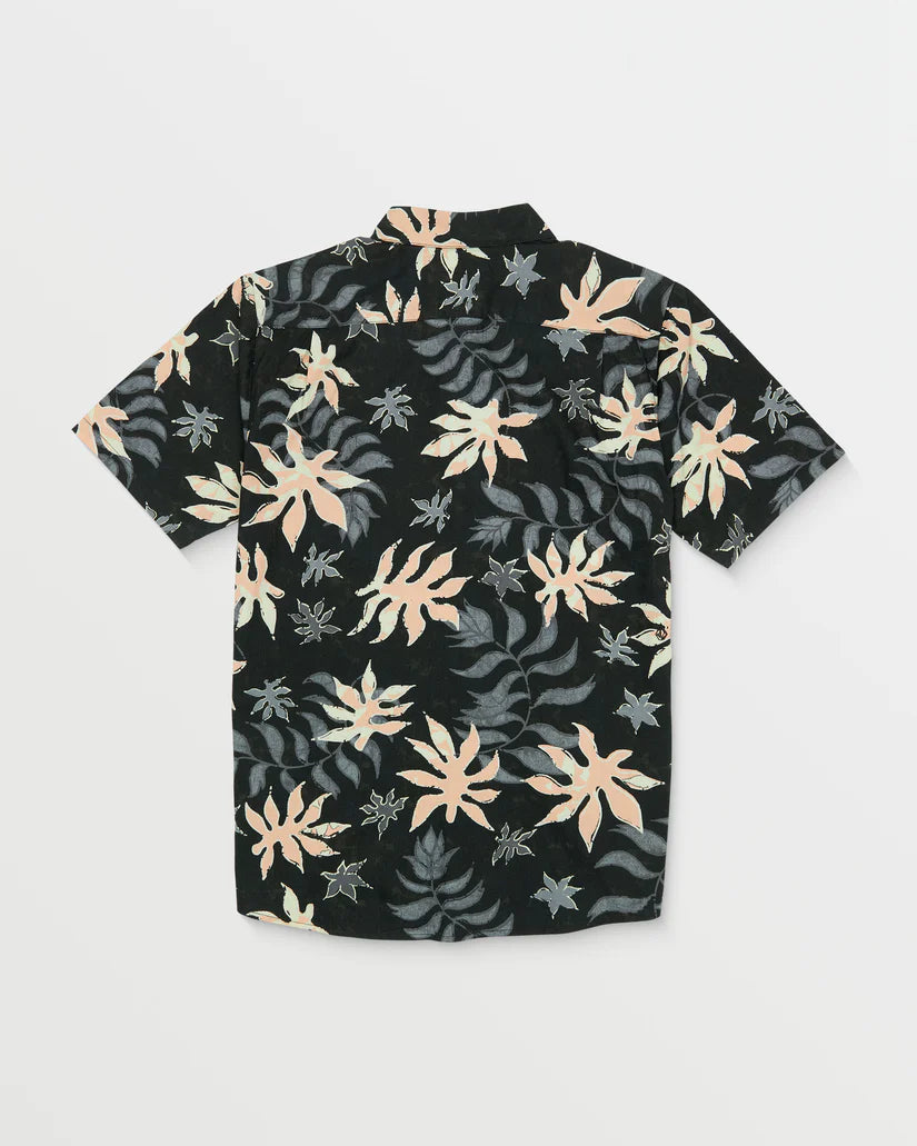 Volcom Floral Motion SS Shirt - Black