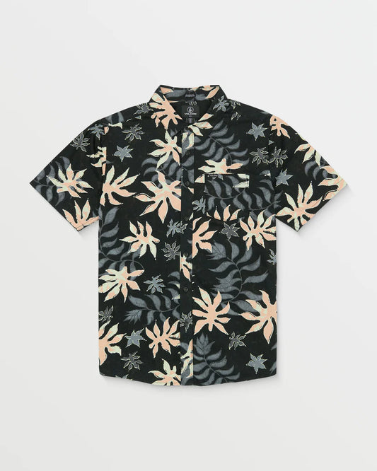 Volcom Floral Motion SS Shirt - Black