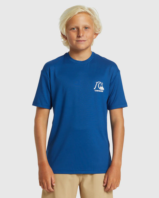 Quiksilver DNA Bubble Logo Surf SS Tee Youth - Monaco Blue