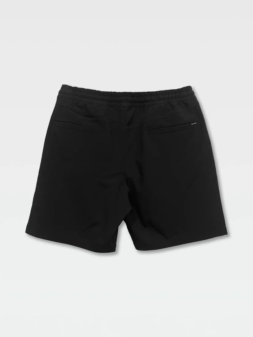 Volcom AU Cross Shred Elastic Waist 18" Shorts - Black