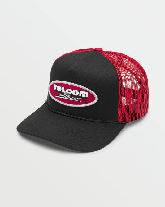 Volcom Shred Deck Trucker Hat - Ribbon Red