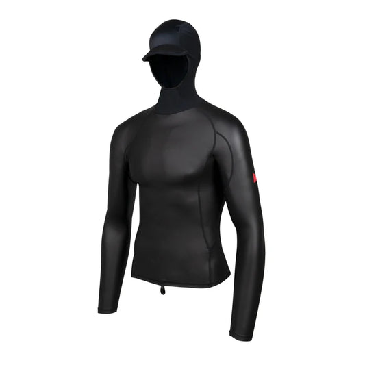 Florence Marine X Windshield LS Hooded Rashguard - Black