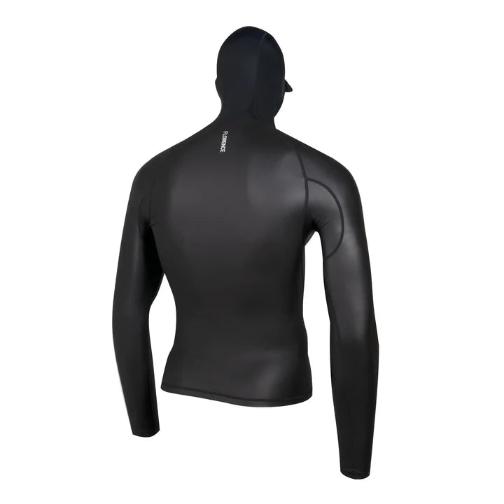 Florence Marine X Windshield LS Hooded Rashguard - Black