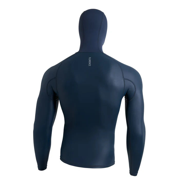 Florence Marine X Windshield LS Hooded Rashguard - Dark Navy