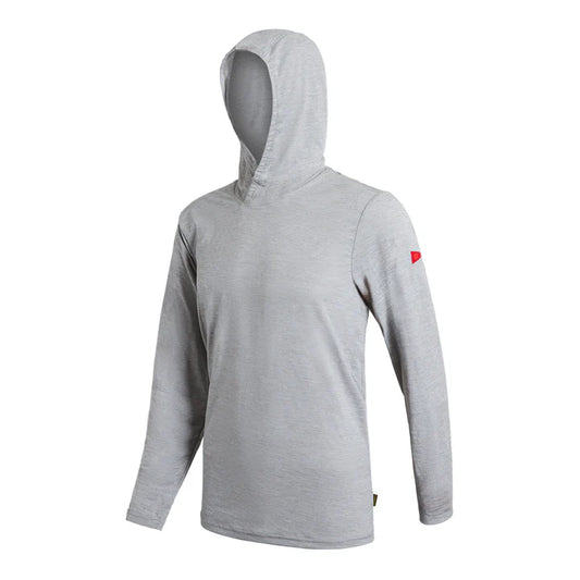 Florence Marine X LS Hooded Shirt - Light Heather Grey