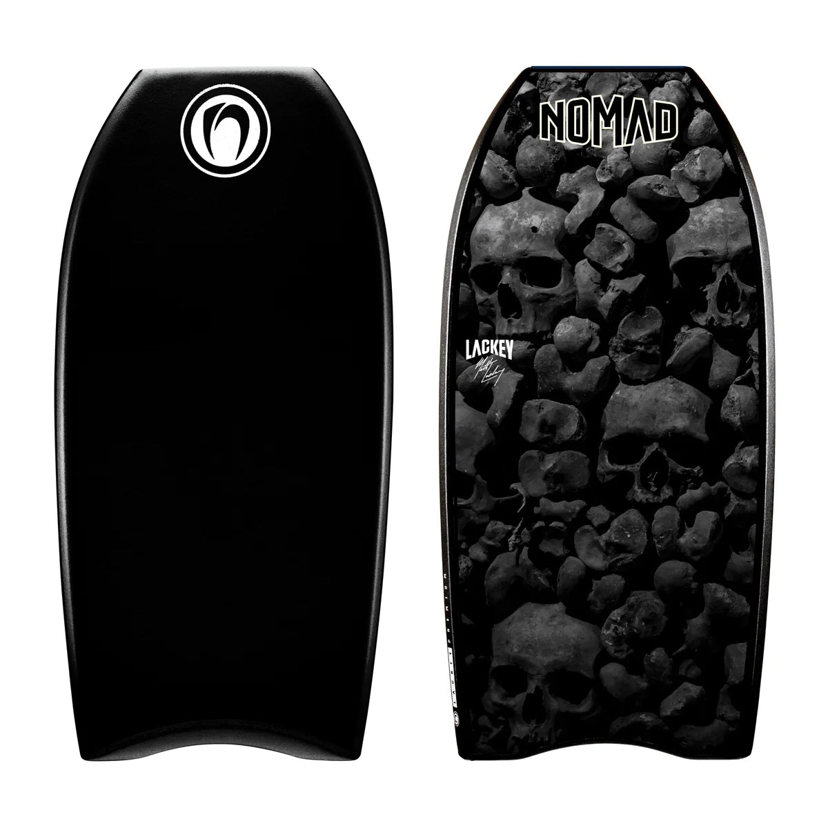 Nomad Lackey Premium PP Bodyboard - Black Deck/Black Pin/Black Rail/Horror Slick