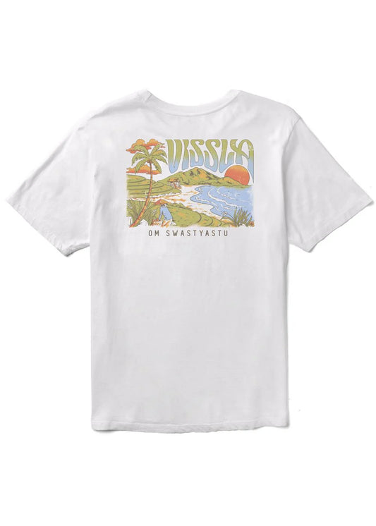 Vissla Bali Belly Organic Blend SS Pocket Tee - White