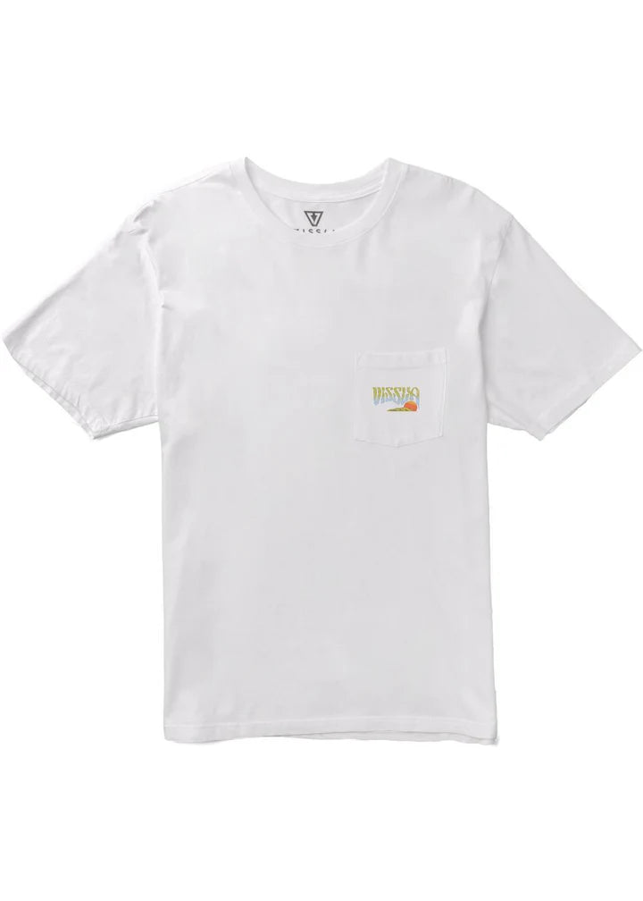 Vissla Bali Belly Organic Blend SS Pocket Tee - White