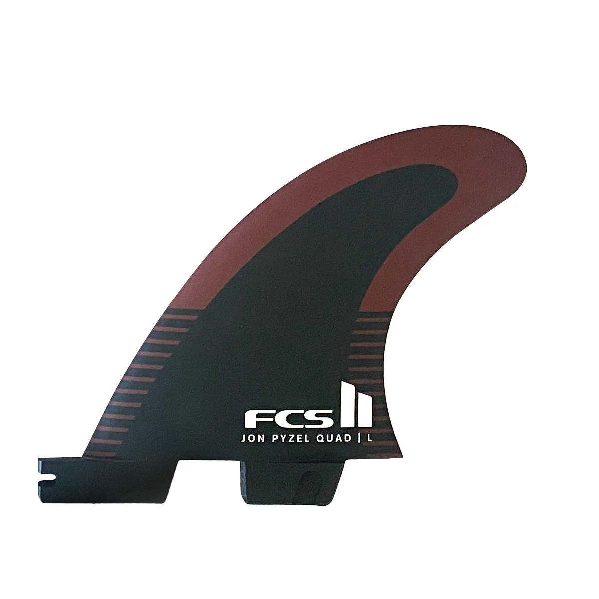 FCS II Pyzel PC Aircore Quad Rear Fin Set - Black/Shiraz