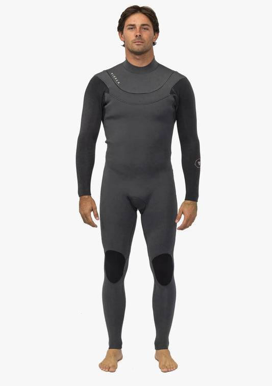 Vissla New Seas 4/3mm V-Zip LS Steamer - Graphite