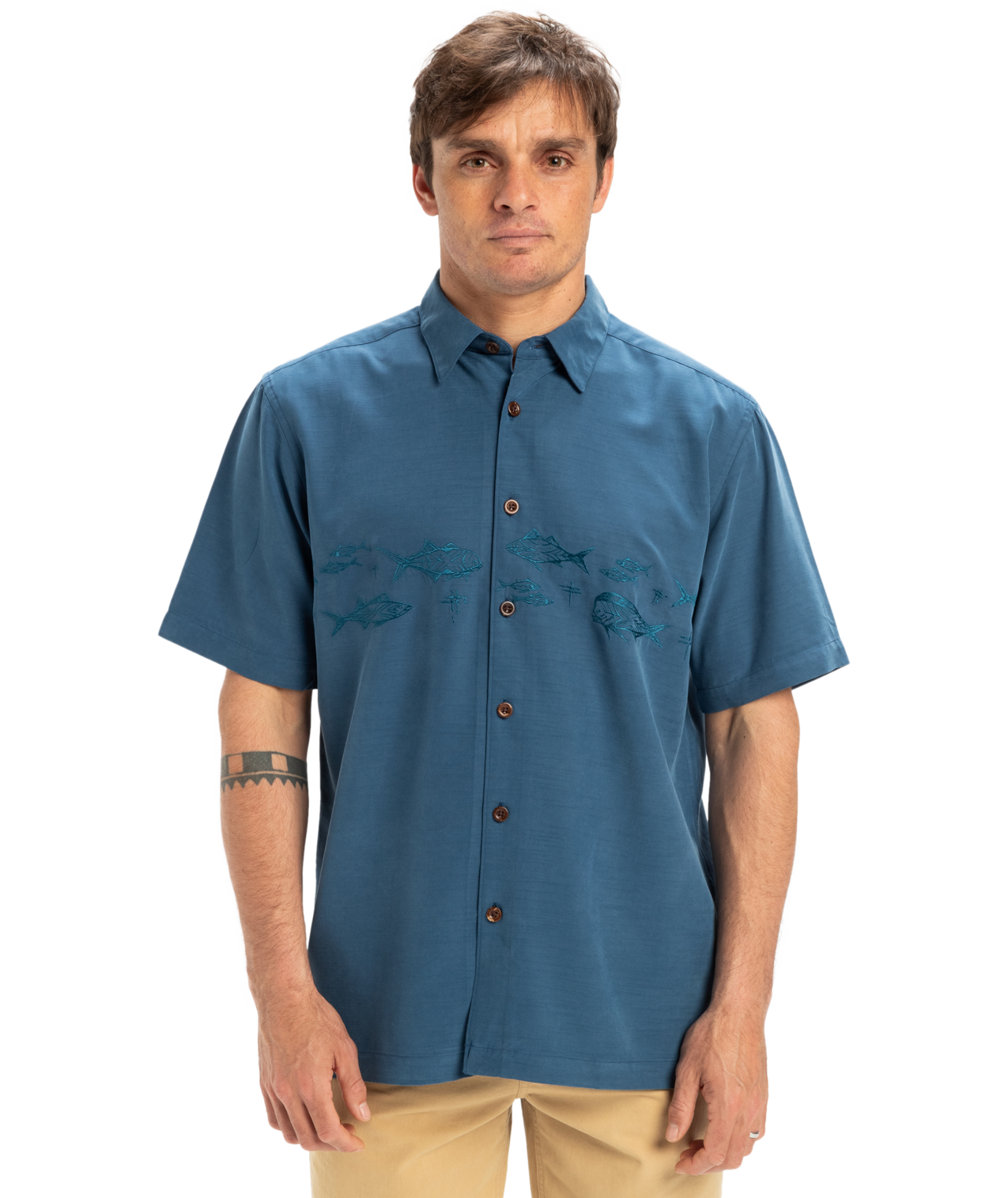 Quiksilver Offshore SS Shirt - Wave Blue