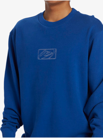 Quiksilver Saturn Crew - Monaco Blue - Star Surf + Skate