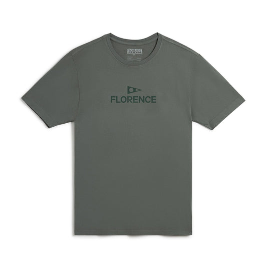 Florence Marine X Logo SS Tee - Dark Sage