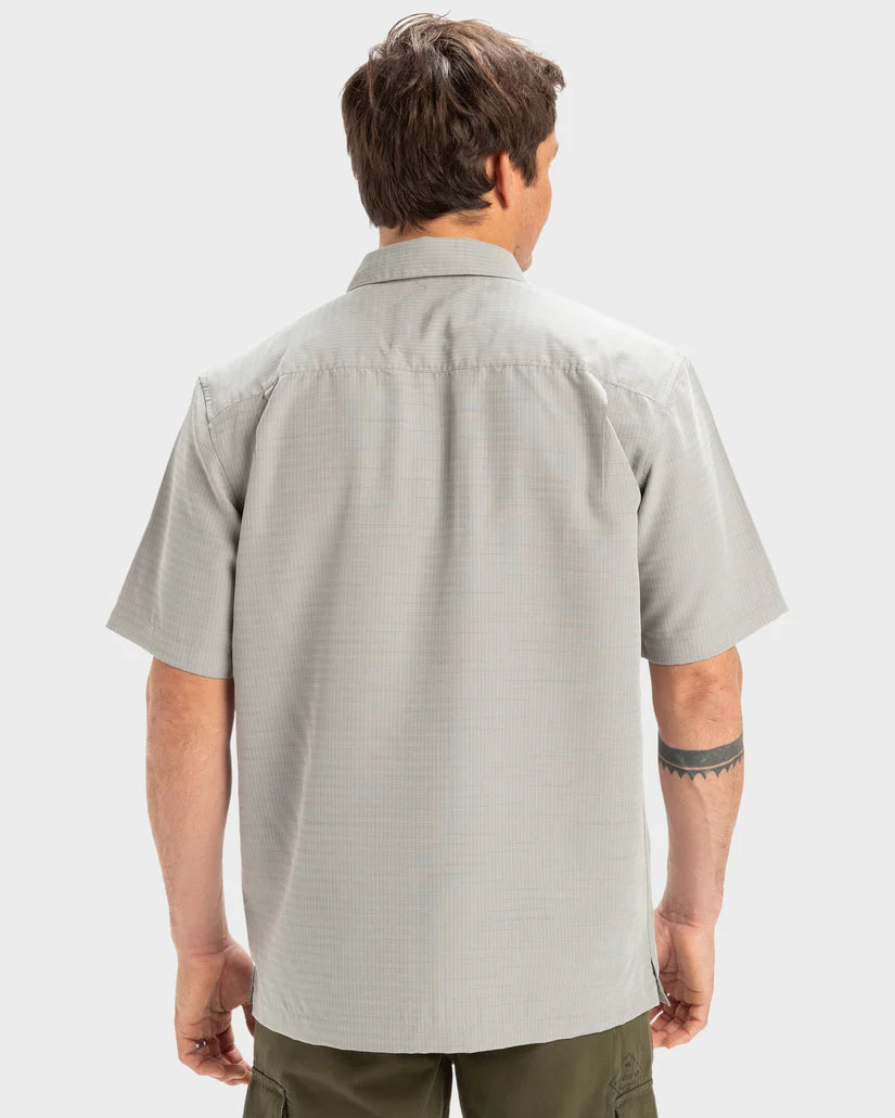 Quiksilver Waterman Centinela Premium Anti-Wrinkle  SS Shirt - Flint Gary Centinella