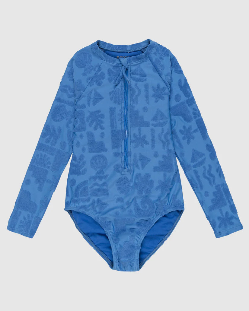 Roxy Beach Check Onesie - Nebulas Blue Beach Check