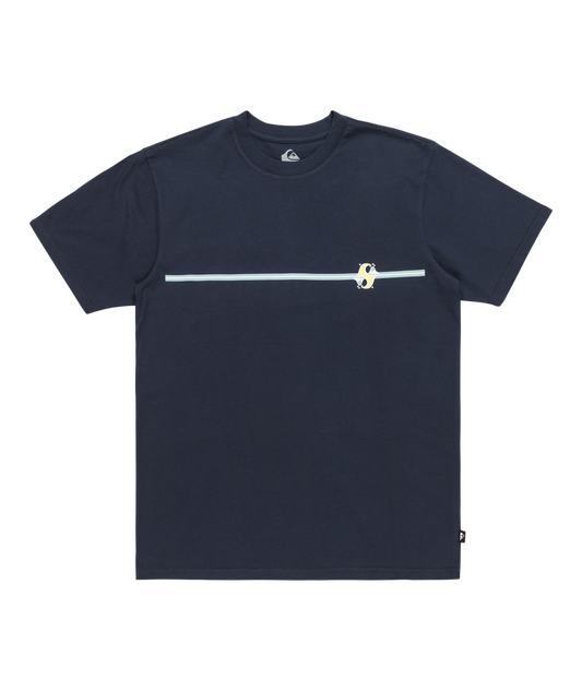 Quiksilver Bubble Stripe SS Tee - Dark Navy