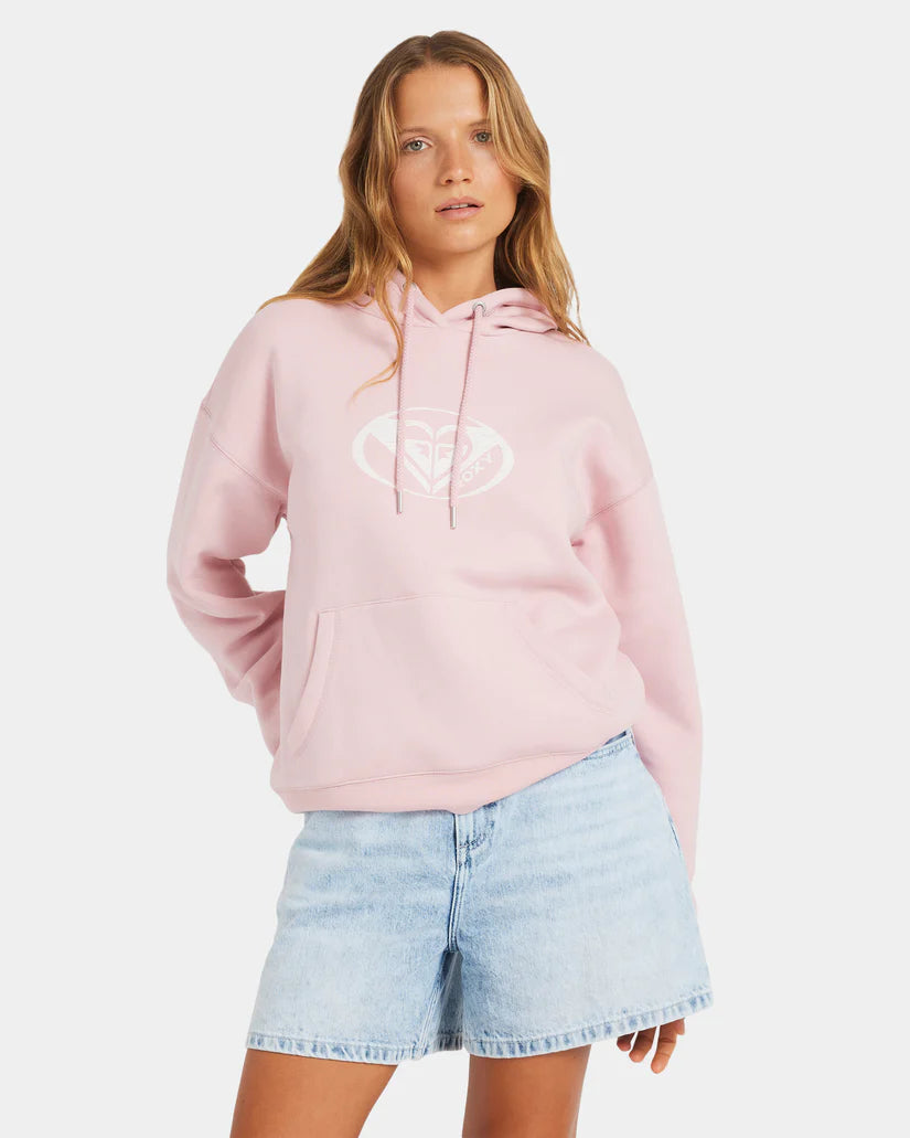 Roxy Perfect Place Hoodie Brushed - Bleached Mauve